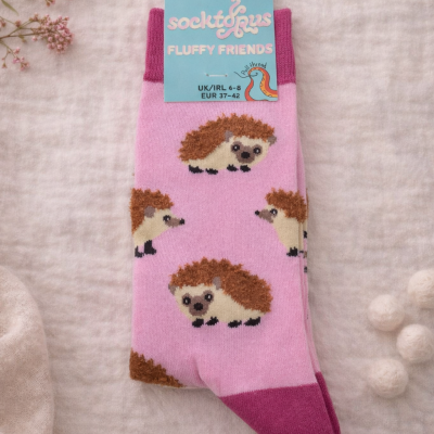Fluffy Hedgehog Socks