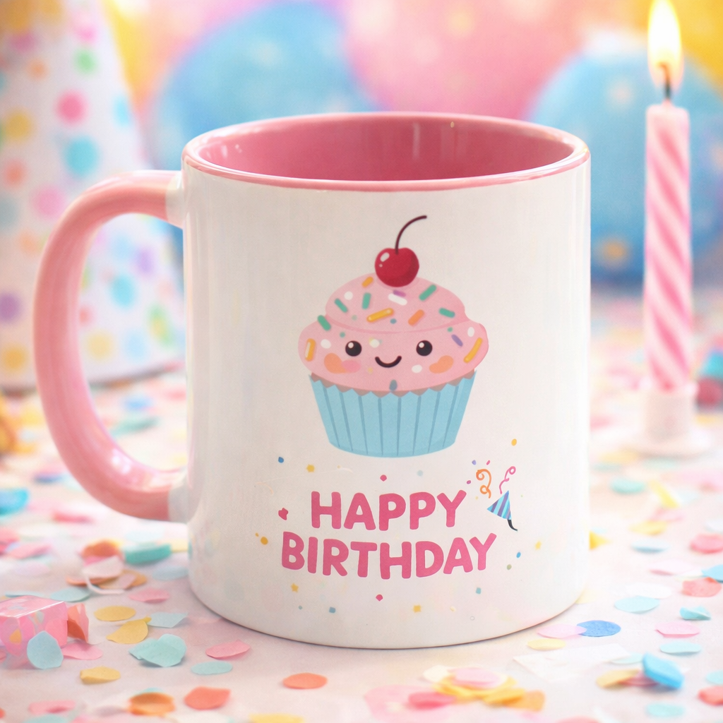 Happy Birthday Cupcake 11oz Mug